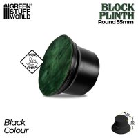 Green Stuff World - Round Block Plinth 5.5 cm - Black