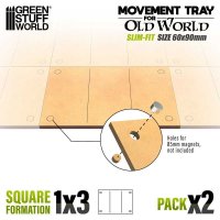 Green Stuff World - MDF Movement Trays - Slimfit 90x60mm