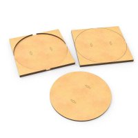 Green Stuff World - MDF Base adapter - Round 130mm to Square