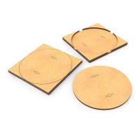 Green Stuff World - MDF Base adapter - Round 100mm to Square