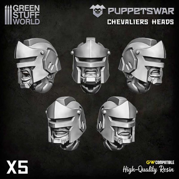 Green Stuff World - PuppetsWar - Chevaliers Heads