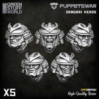 Green Stuff World - PuppetsWar - Samurai Heads