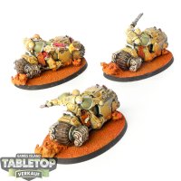 Space Marines - 3x Outriders - bemalt