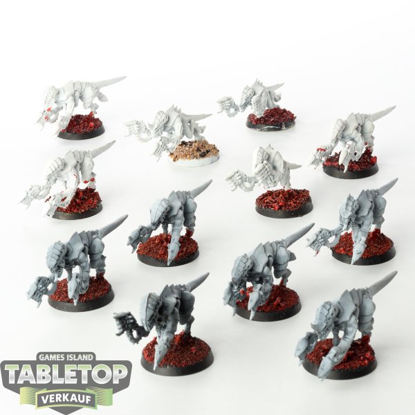 Tyraniden - 12x Termagants - klassisch - teilweise bemalt