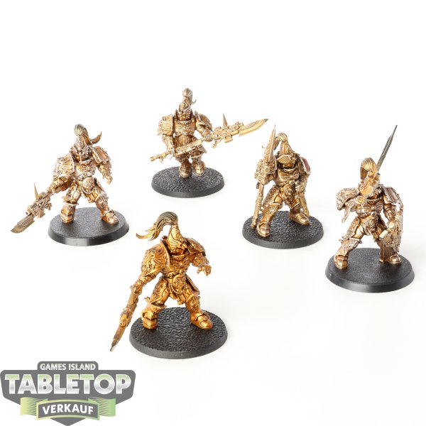 Adeptus Custodes - 5x Custodian Guards - grundiert