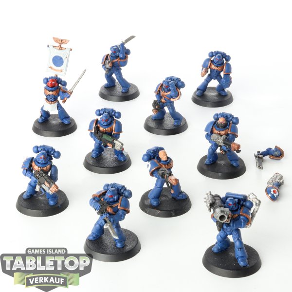 Space Marines - 10x Tactical Squad - teilweise bemalt