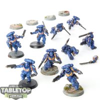 Space Marines - 9x Assault Intercessors - teilweise bemalt