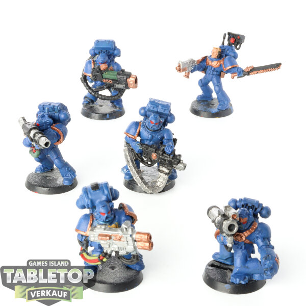 Space Marines - 6x Devastator Squad - teilweise bemalt