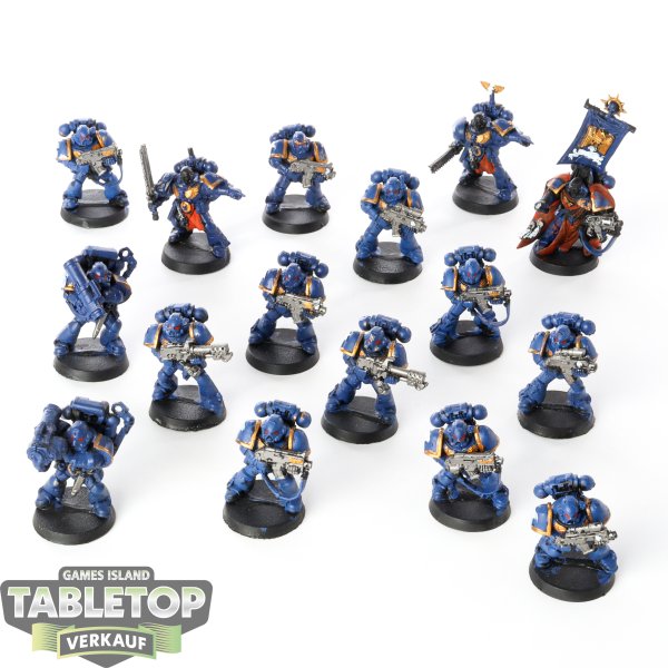 Space Marines - 16x Tactical Marines - bemalt