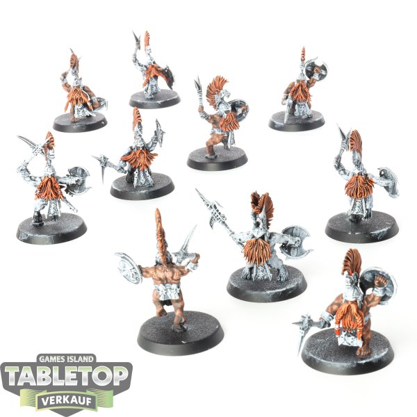 Fyreslayers - 10x Vulkite Berzerkers - teilweise bemalt