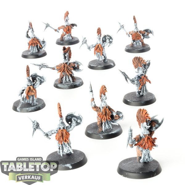 Fyreslayers - 10x Vulkite Berzerkers - teilweise bemalt