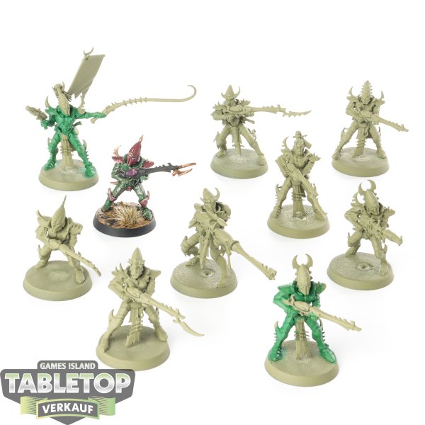 Drukhari - 10 x Kabalite Warriors - teilweise bemalt