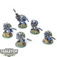 Space Marines - 5 x Scouts klassisch - bemalt