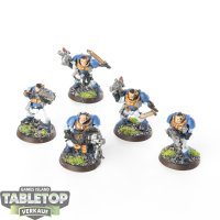 Space Marines - 5 x Scouts klassisch - bemalt