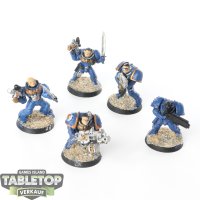 Space Marines - 5 x Scouts klassisch - bemalt