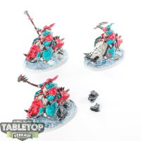 Orruk Warclans - 3 x Gore-gruntas - bemalt