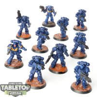 Space Marines - 10 Primaris Intercessors - teilweise bemalt