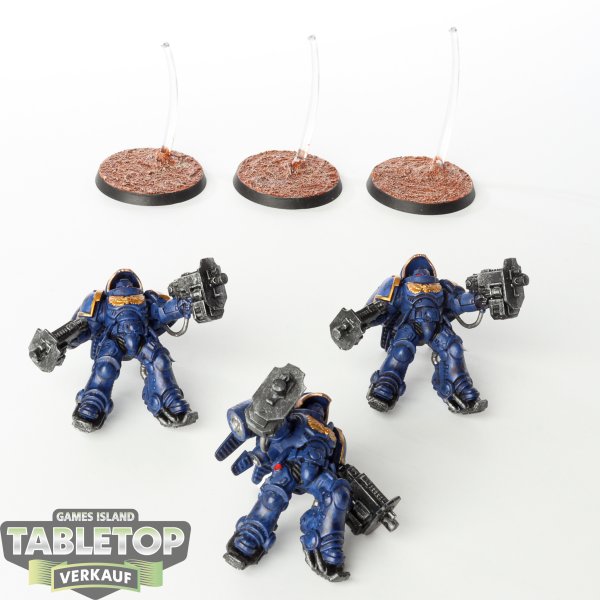 Space Marines - 3 Primaris Inceptors - teilweise bemalt