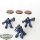 Space Marines - 3 Primaris Inceptors - teilweise bemalt