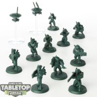 Tau Empire - 10x Fire Warriors Breacher Team - grundiert