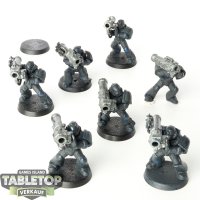 Space Marines - 7x Diverse Modelle - teilweise bemalt