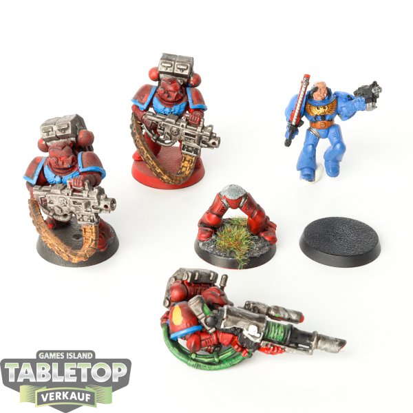 Space Marines - 4x Devastator Squad - teilweise bemalt