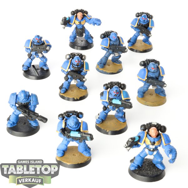 Space Marines - 10x Tactical Squad klassisch - teilweise bemalt