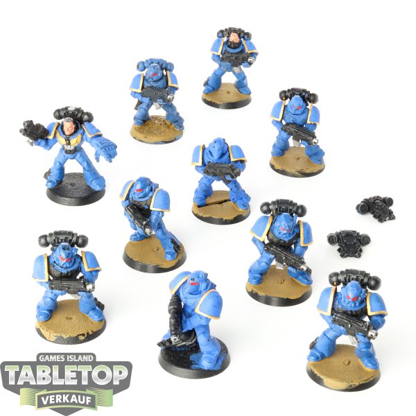 Space Marines - 10x Tactical Squad klassisch - teilweise bemalt