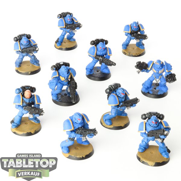 Space Marines - 10x Tactical Squad klassisch - teilweise bemalt