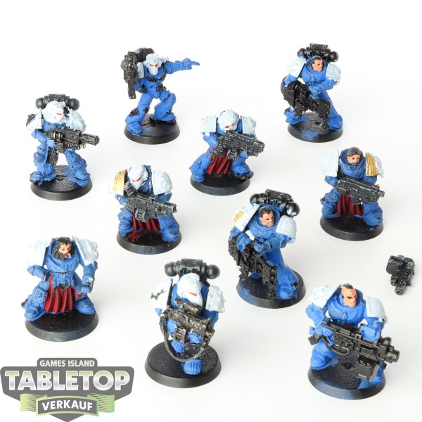 Space Marines - 10x Tactical Squad klassisch - teilweise bemalt