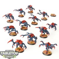 Tyraniden - 12 Genestealers klassisch - bemalt