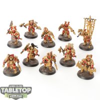 Blades of Khorne - 10x Blood Warriors - bemalt