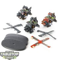 Orks - 3x Deffkoptas - teilweise bemalt