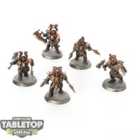 Blades of Khorne - 5x Blood Warriors - bemalt