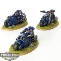 Ultramarines - 3 Outriders - bemalt