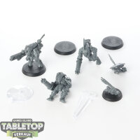 Tau Empire - 3 x XV25 Stealth Battlesuits - unbemalt