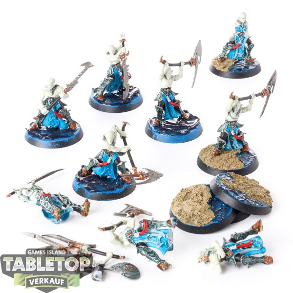 Idoneth Deepkin - 9 Namarti Thralls - bemalt