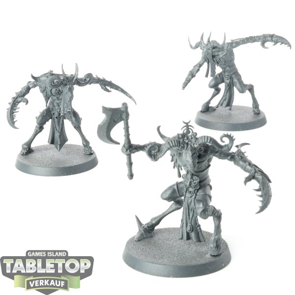 Hedonites of Slaanesh - 3x Slaangor Fiendbloods - grundiert