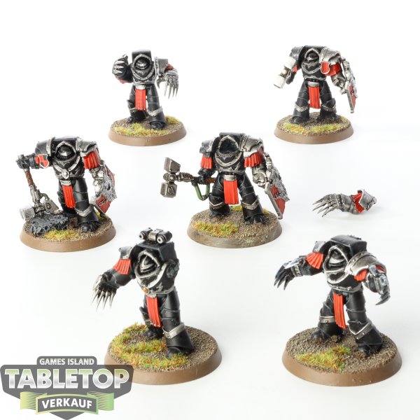 Horus Heresy - 6x Legion Cataphractii Terminator Squad - bemalt