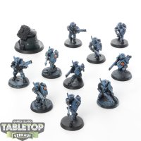 Tau Empire - 10 x Fire Warriors Strike Team - bemalt