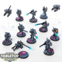 Tau Empire - 10 x Fire Warriors Strike Team - bemalt