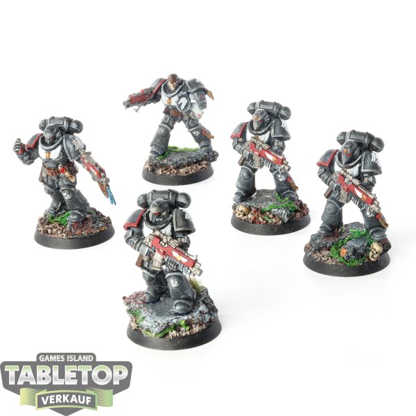 Raven Guard - 5 x Primaris Intercessors - bemalt