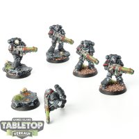 Raven Guard - 5 x Primaris Hellblasters - bemalt