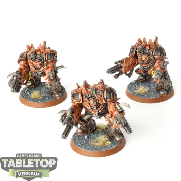 Chaos Space Marines - 3x Obliterators klassisch - bemalt