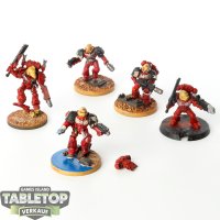 Blood Angels - 5 x Vanguard Veteran Squad - teilweise bemalt