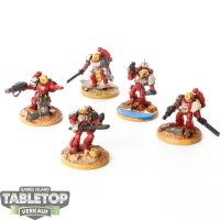 Blood Angels - 5 x Vanguard Veteran Squad - teilweise bemalt