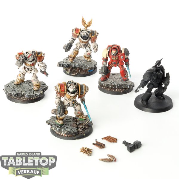 Space Marines - 5 x Terminator Assault Squad - teilweise bemalt