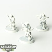 Orruk Warclans - 3 x Man-Skewer Boltboyz - grundiert