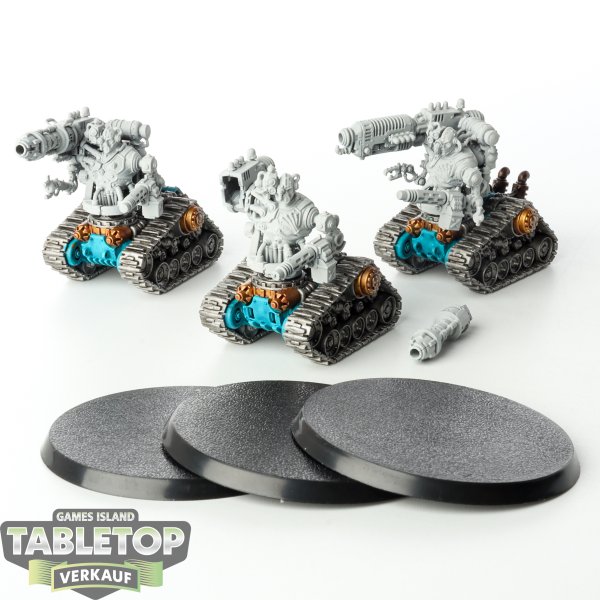 Adeptus Mechanicus - 3 x Kataphron Destroyers - teilweise bemalt