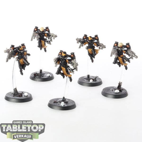 Adepta Sororitas - 5x Seraphim Squad - teilweise bemalt